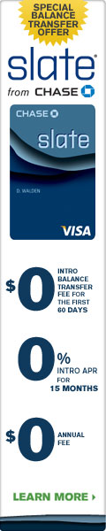 Slate&reg; from Chase - No Balance Transfer Fee